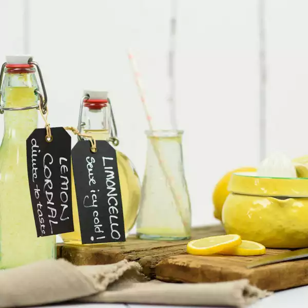 Using Lemons to make Lemon Cordial and Limoncello at Rosie's Preserving School UK