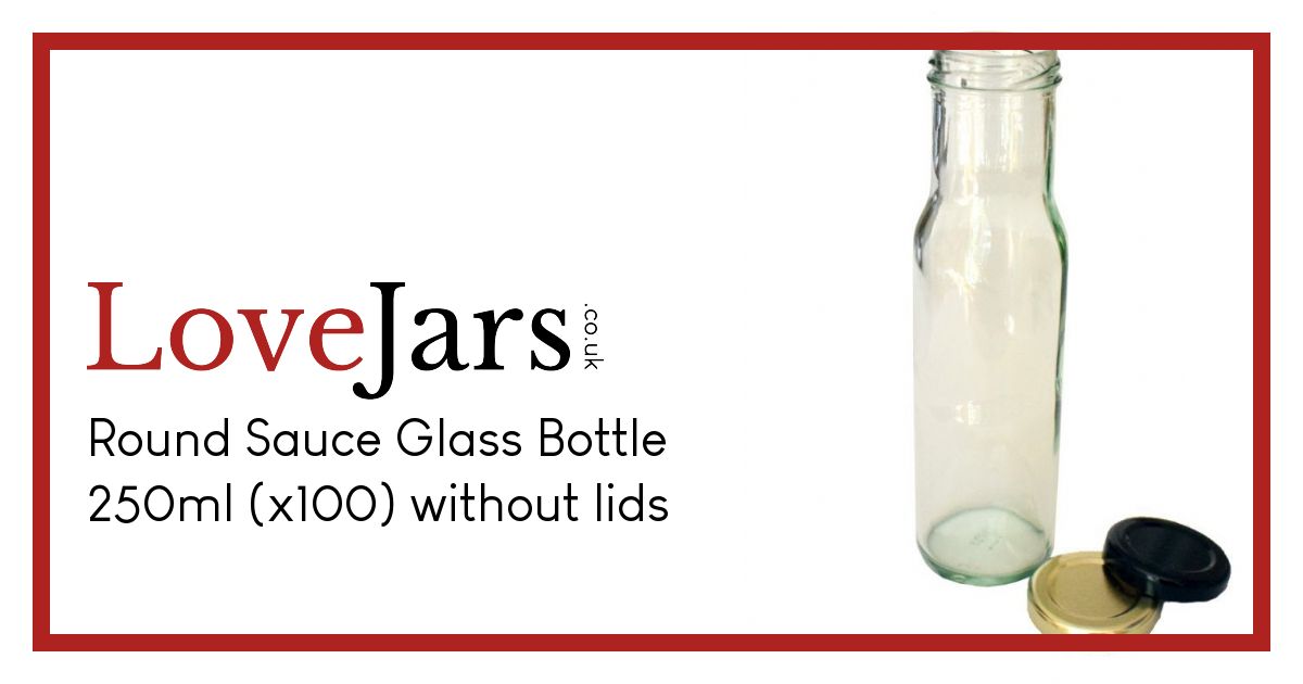 Round Sauce Glass Bottle 250ml > Glass Bottles > Sauce Bottles Buy
