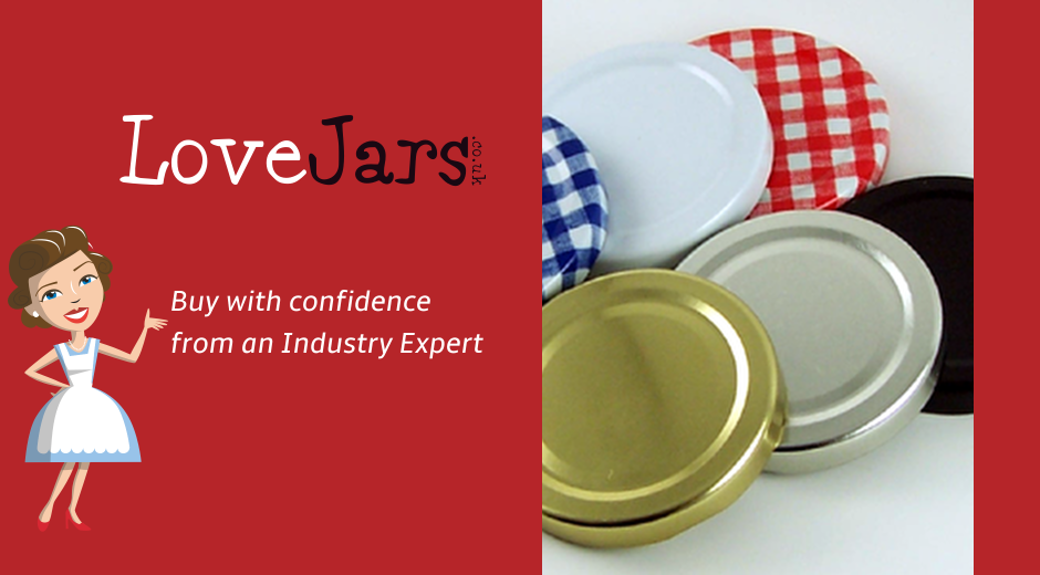 Jam Jar Lids Buy online from Love Jars uk stockist of jam jars and