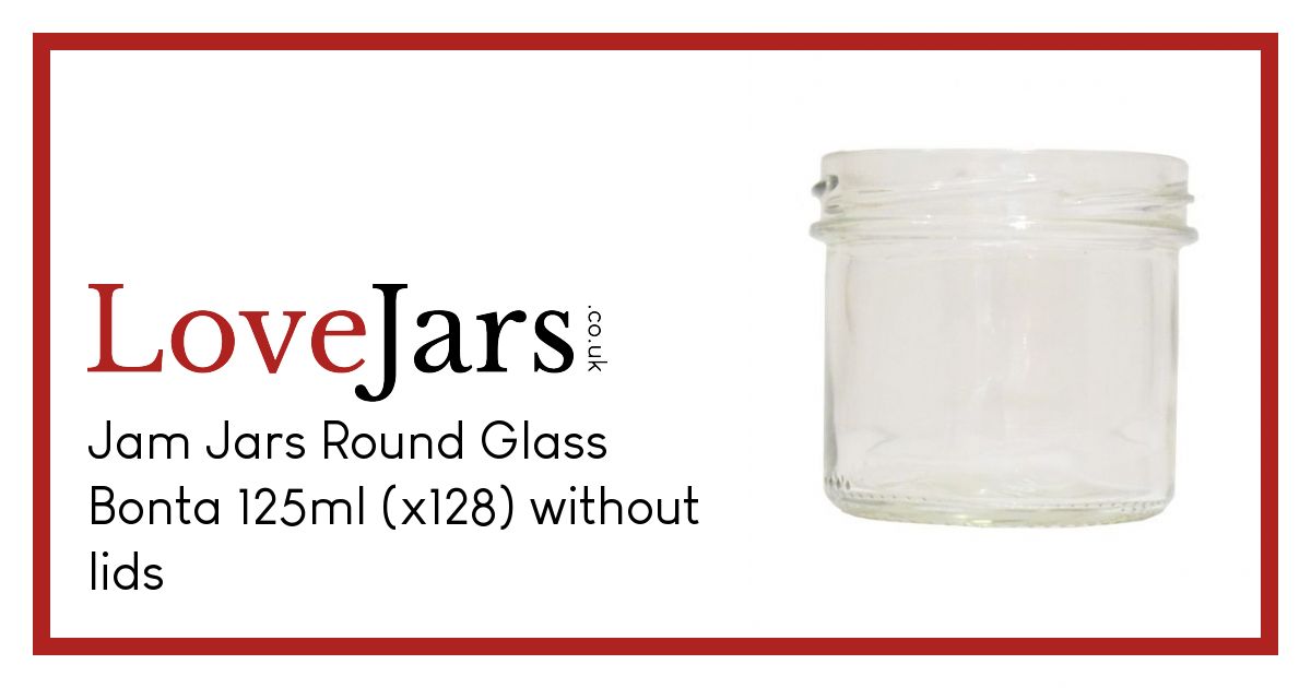 Bonta Jar Round Glass 125ml > Glass Jam Jars > Round Jam Jars Buy