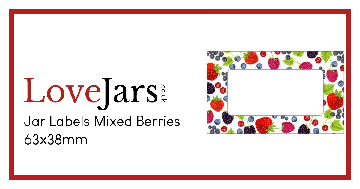 Jar Labels Mixed Berries 63x38mm Label Collections Jar Labels Buy