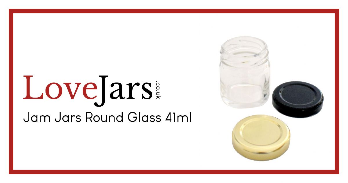 Classic Jam Jar Round Glass 41ml > Glass Jam Jars > Round Jam Jars