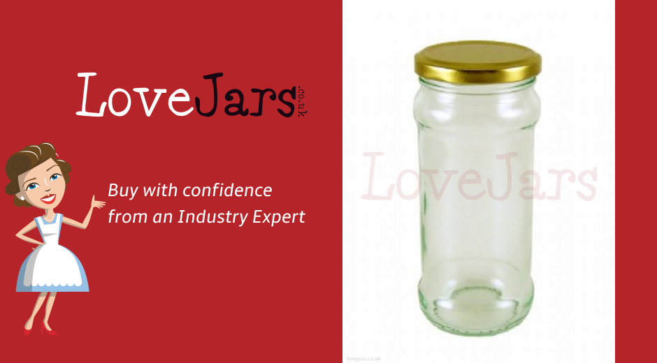 Jam Jar Chutney 370ml with Lid x10 > Rosie's Pantry Jam Jars > Round