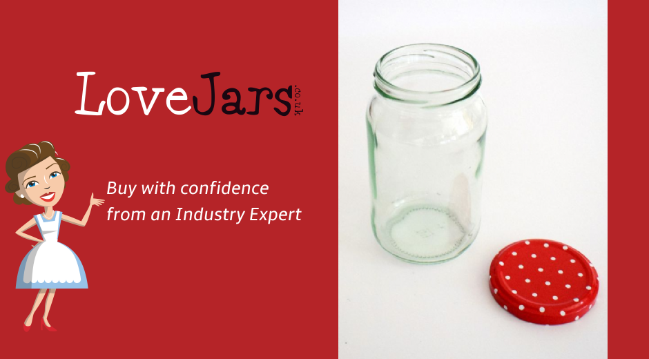 Download Jam Jars Round Glass 370ml 1lb (x32) Red Spot Lids | Round Jam Jars | Glass Jam Jars | Buy ...
