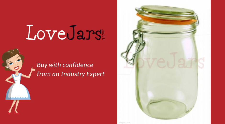 Le Parfait Super Clip Top Preserving Jar 1000ml Le Parfait Super