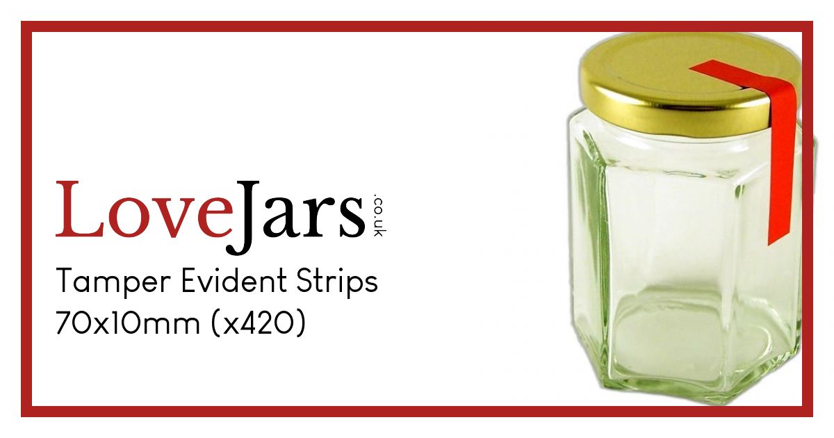 Tamper Proof Strip 70x10mm x1400 Red Tamper Proof Jar Strips Buy