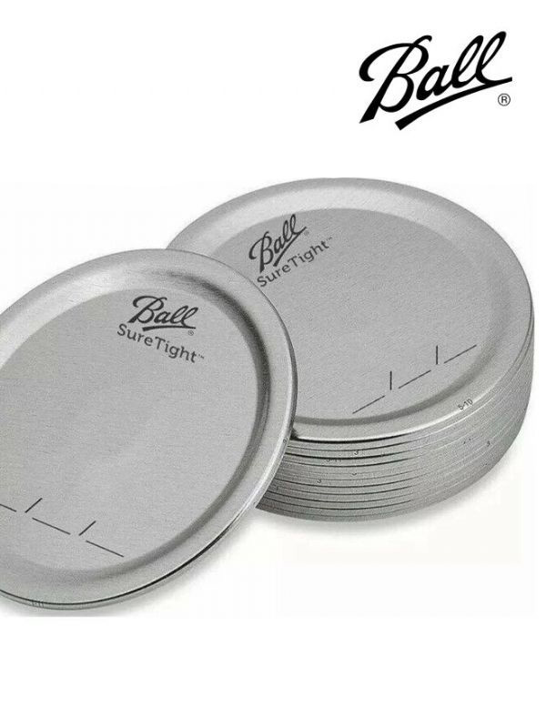 Ball Replacement Wide Mouth Jar Lids (x12)