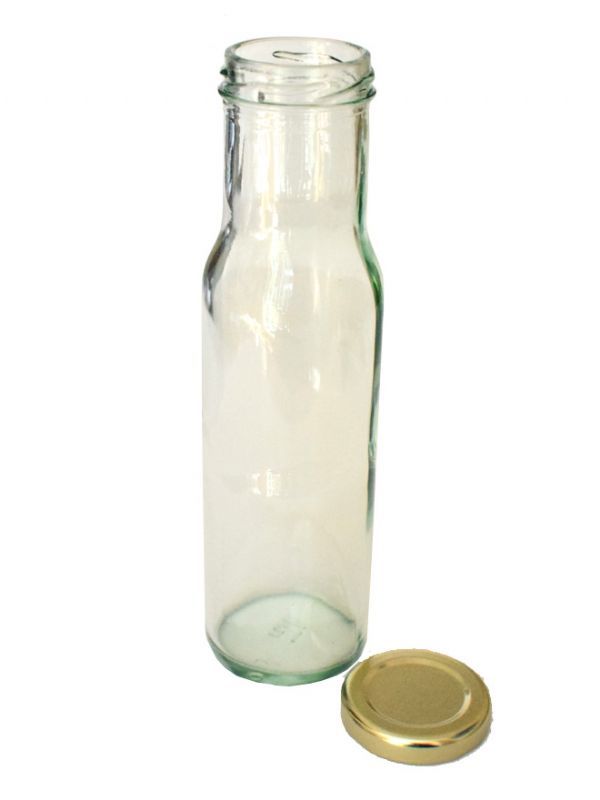 Round Sauce Bottle Glass 250ml 3