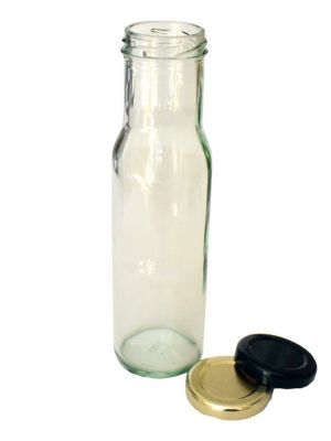 Round Sauce Glass Bottle 250ml