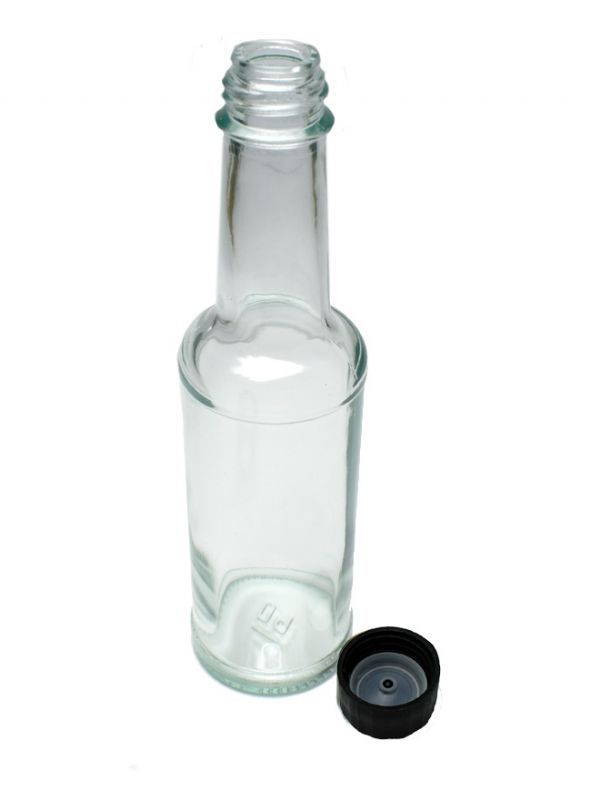 Vinegar Glass Bottle 150ml (x400) with Black Sprinkler Cap 2