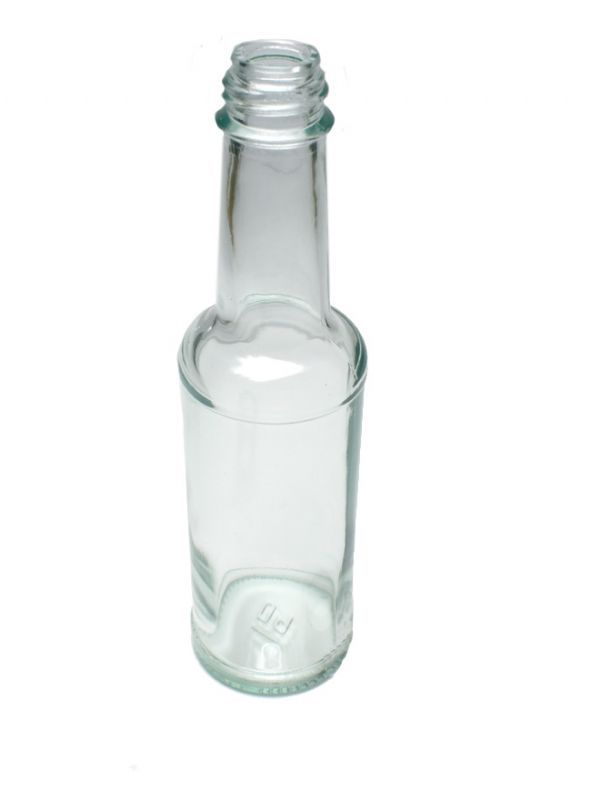 Vinegar Glass Bottle 150ml (x100) with Plain Black Cap 1