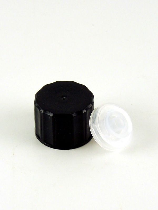 Bottle Cap R6 24 Plastic Dropper Sprinkler Black (x500) 1