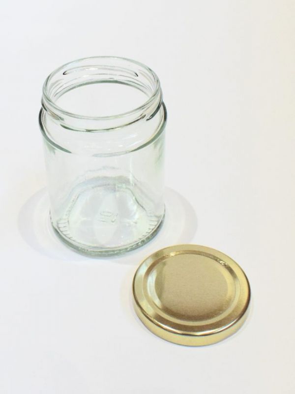 Jam Jars Round Glass 300ml (x32) Gold Lids Jars & Bottles Buy