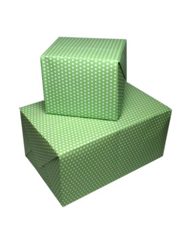 Gift Wrapping Paper Green Spot x50 2