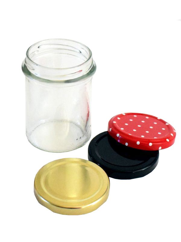 Jam Jars Round Glass Bonta 212ml > Glass Jam Jars > Round Jam Jars