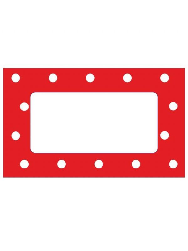Red Spot Labels 63x38mm