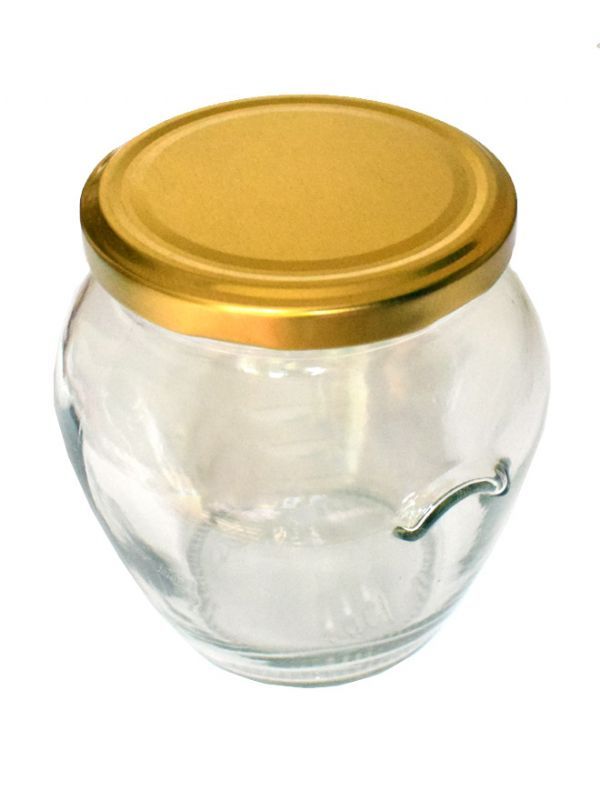 Jam Jars Orcio Glass 580ml (x18) Gold Lids Orcio Jam Jars Glass Jam
