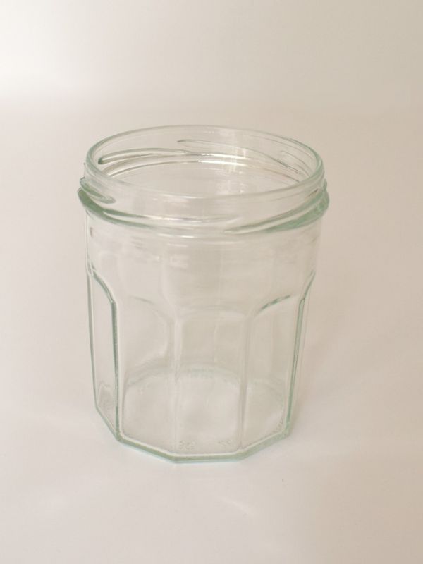 Jam Jars Facetted Glass 324ml (x36) without lids 1