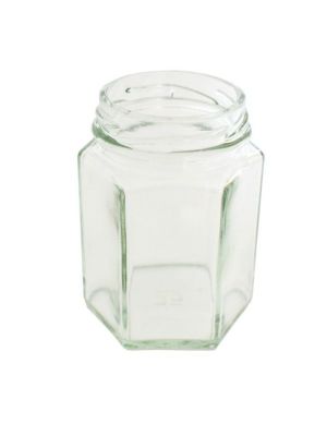 Jam Jars Hexagonal Glass 110ml