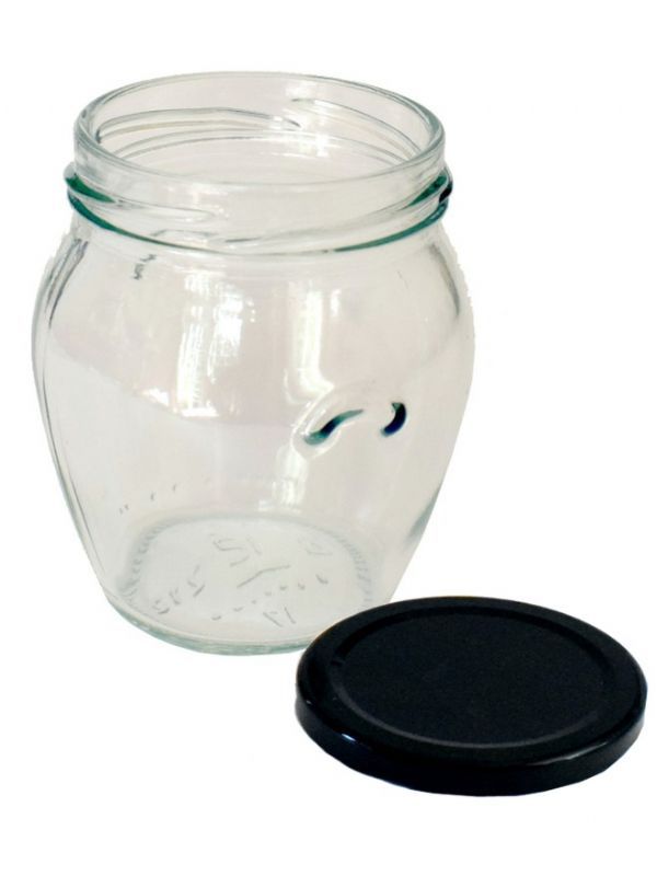 Jam Jars Orcio Glass 212ml (x32) Black Lids 1