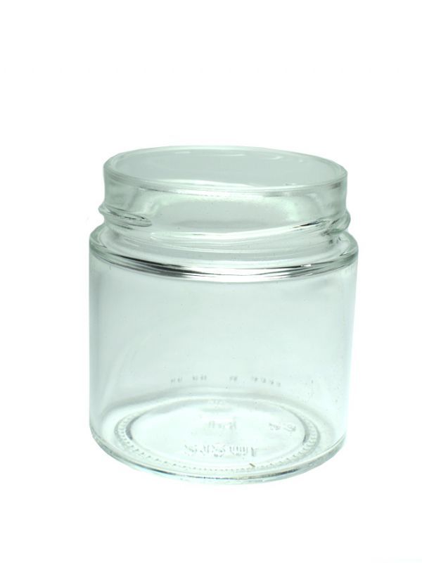 Jar Round Glass Perfecto 212ml (x128) with Black Deep Lids 2