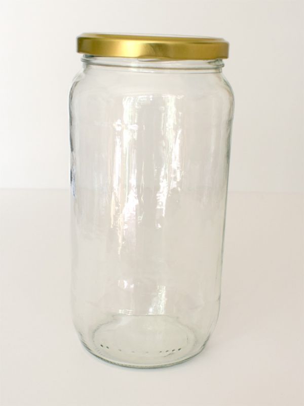 Jam Jars Round Glass 1062ml (x72) Gold Lids 2