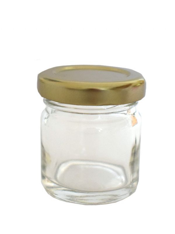 Jam Jars Round Glass 41ml (x180) Gold Lids 1