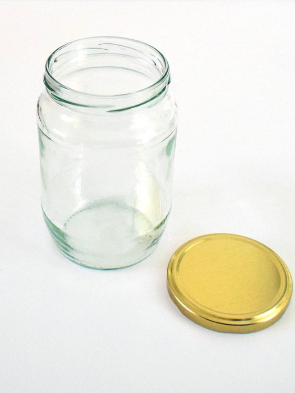 Jam Jars Round Glass 740ml/2lb (x18) Gold Lids 2