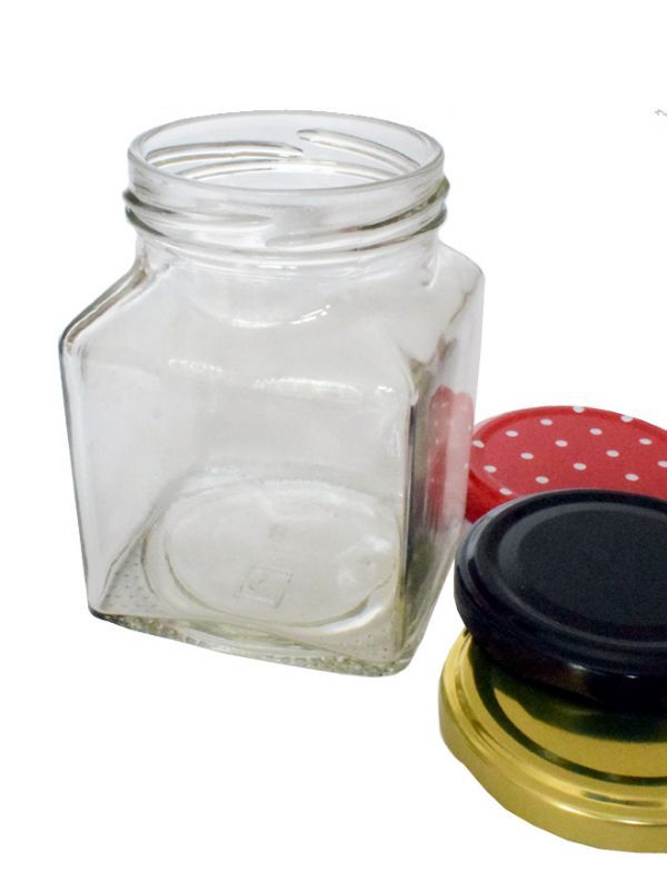 Jam Jars Square Glass 314ml > Glass Jam Jars > Square Jam Jars Buy