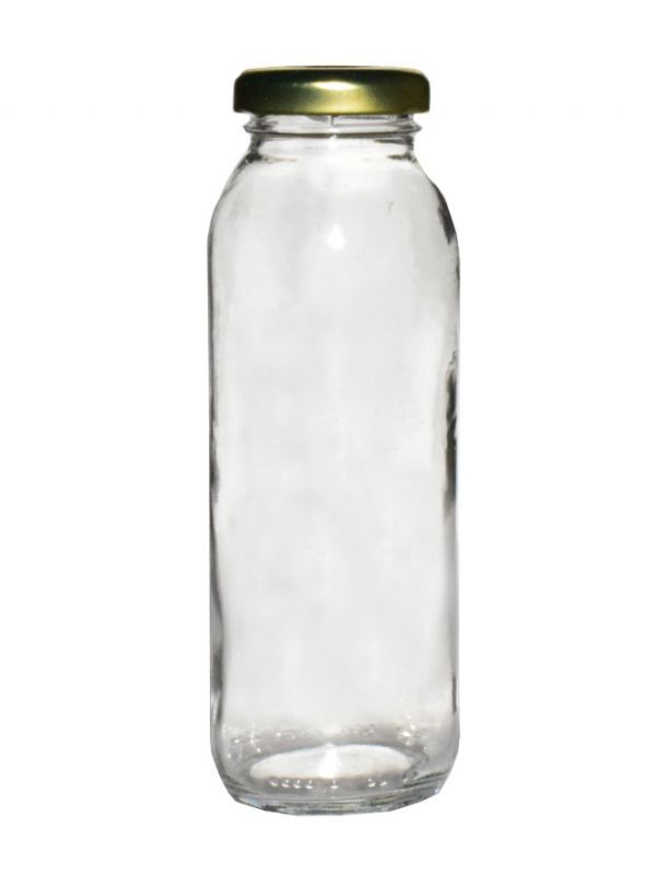 Glass Bella Figura Bottle 250ml (x25) Gold Lids 1
