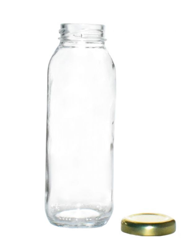 Glass Bella Figura Bottle 250ml (x25) Gold Lids 2