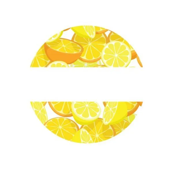Lid Labels 40mm Orange & Lemon