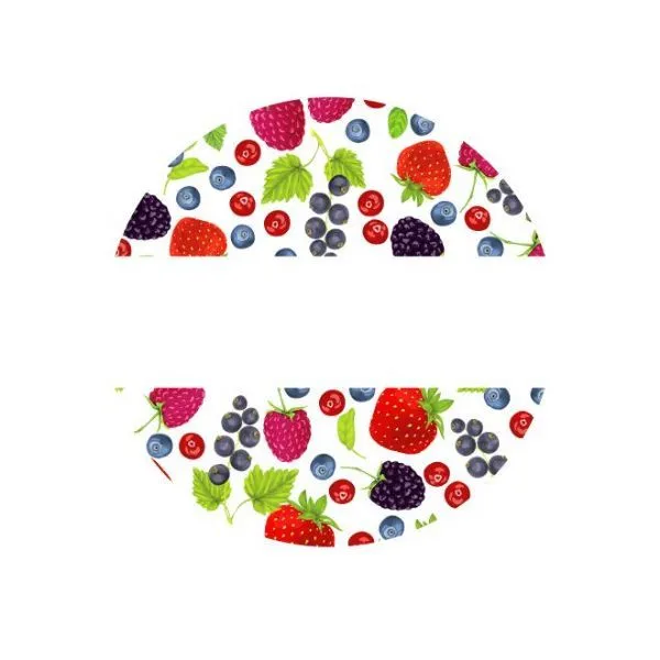 Lid Labels 40mm Mixed Berries