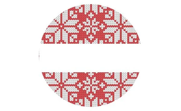 Lid Labels Christmas Jumper 40mm