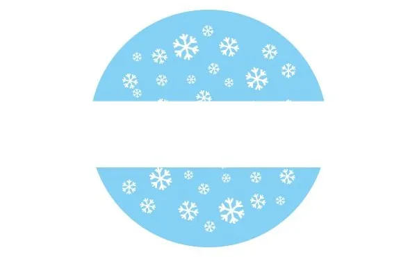 Lid Labels Snowman 40mm