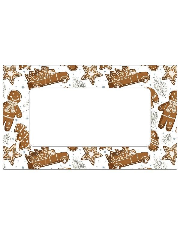 Jar Labels Gingerbread Men 63x38mm