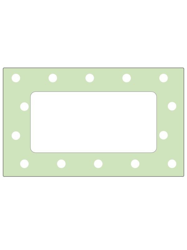 Jar Labels Green Spot 63x38mm