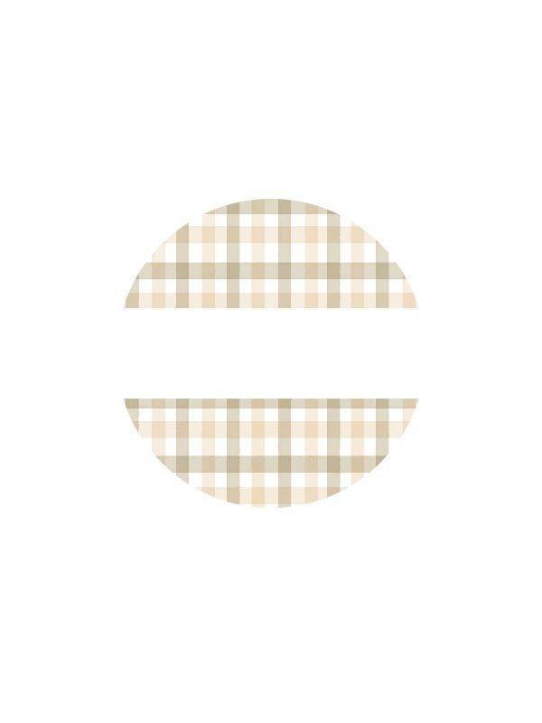 Lid Labels Linen Check 40mm