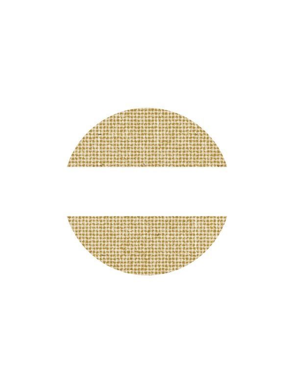 Lid Labels Linen Fabric 40mm