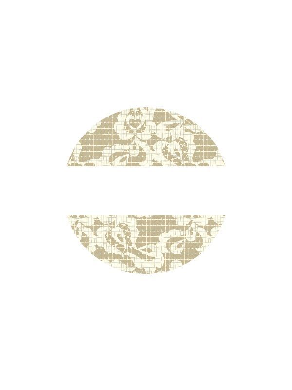 Lid Labels Linen Lace 40mm
