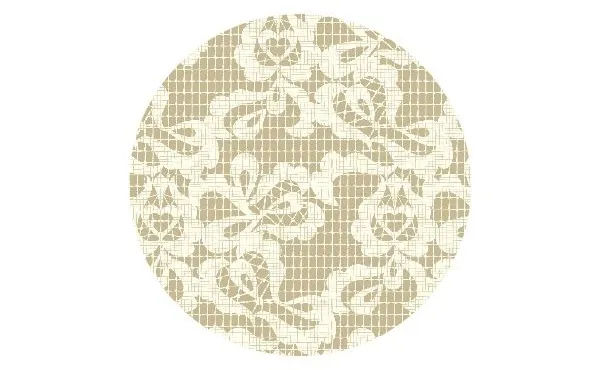 Lid Topper Linen Lace 40mm