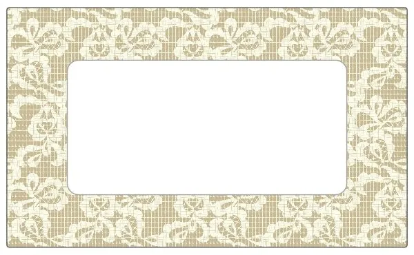 Jar Labels Linen Lace 63x38mm