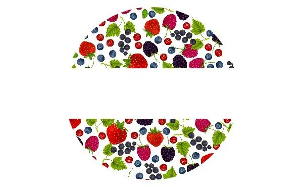 Lid Labels Mixed Berries 40mm