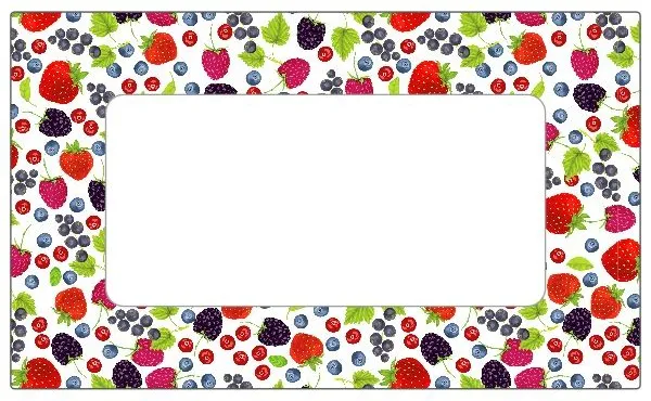 Jar Labels Mixed Berries 63x38mm