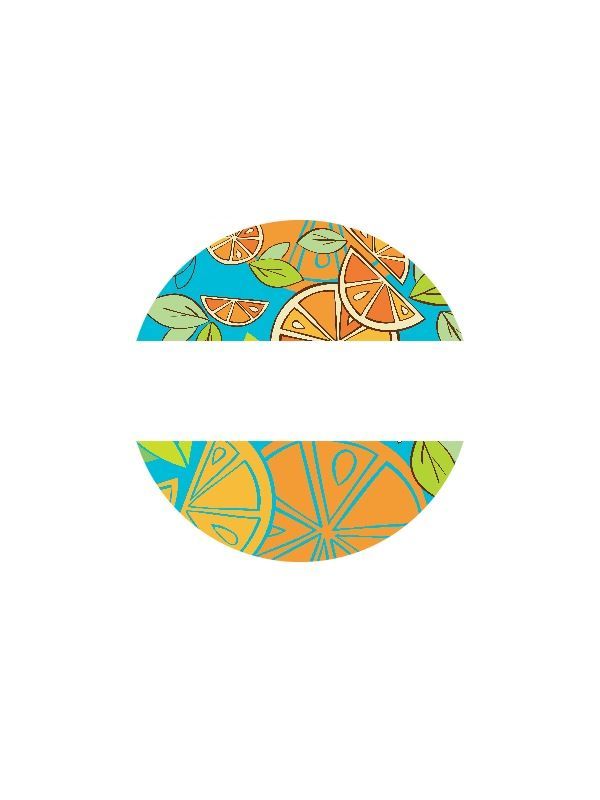 Lid Labels Mixed Citrus 40mm