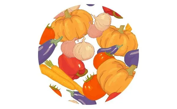 Lid Topper Peppers and Pumpkins 40mm