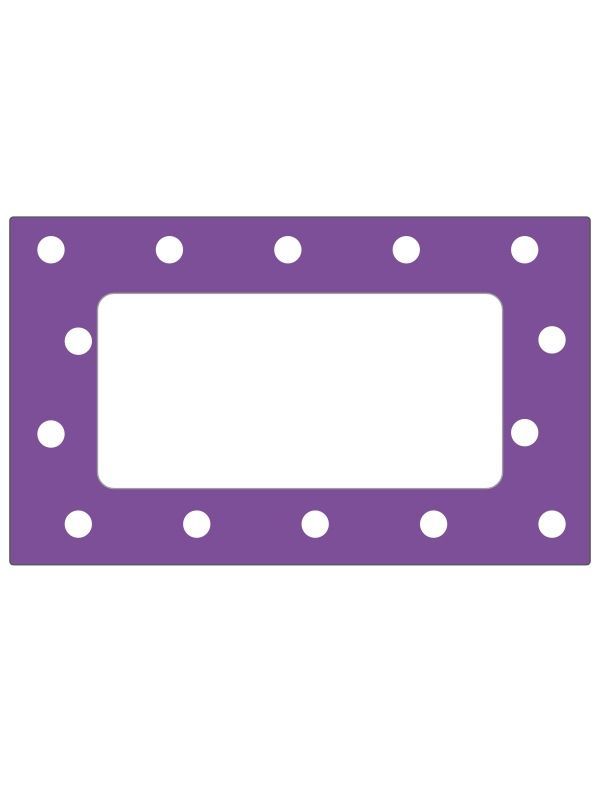 Jar Labels Plum Spot 63x38mm