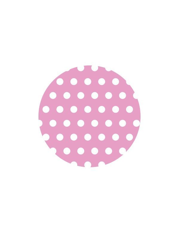 Lid Topper Rose Pink Spot 40mm