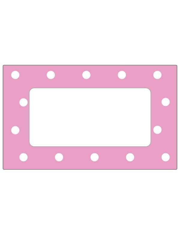 Jar Labels Rose Pink Spot 63x38mm