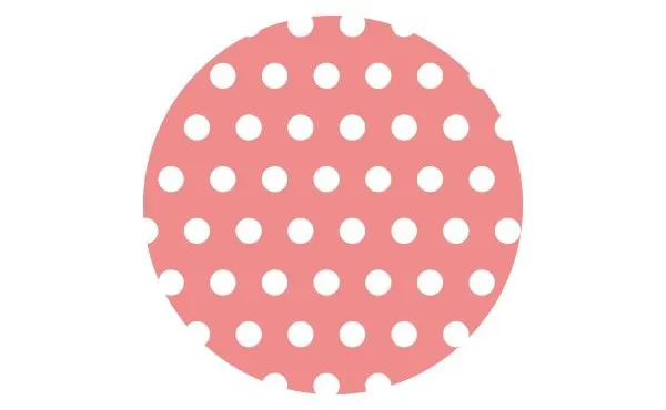 Lid Topper Salmon Pink Spot 40mm